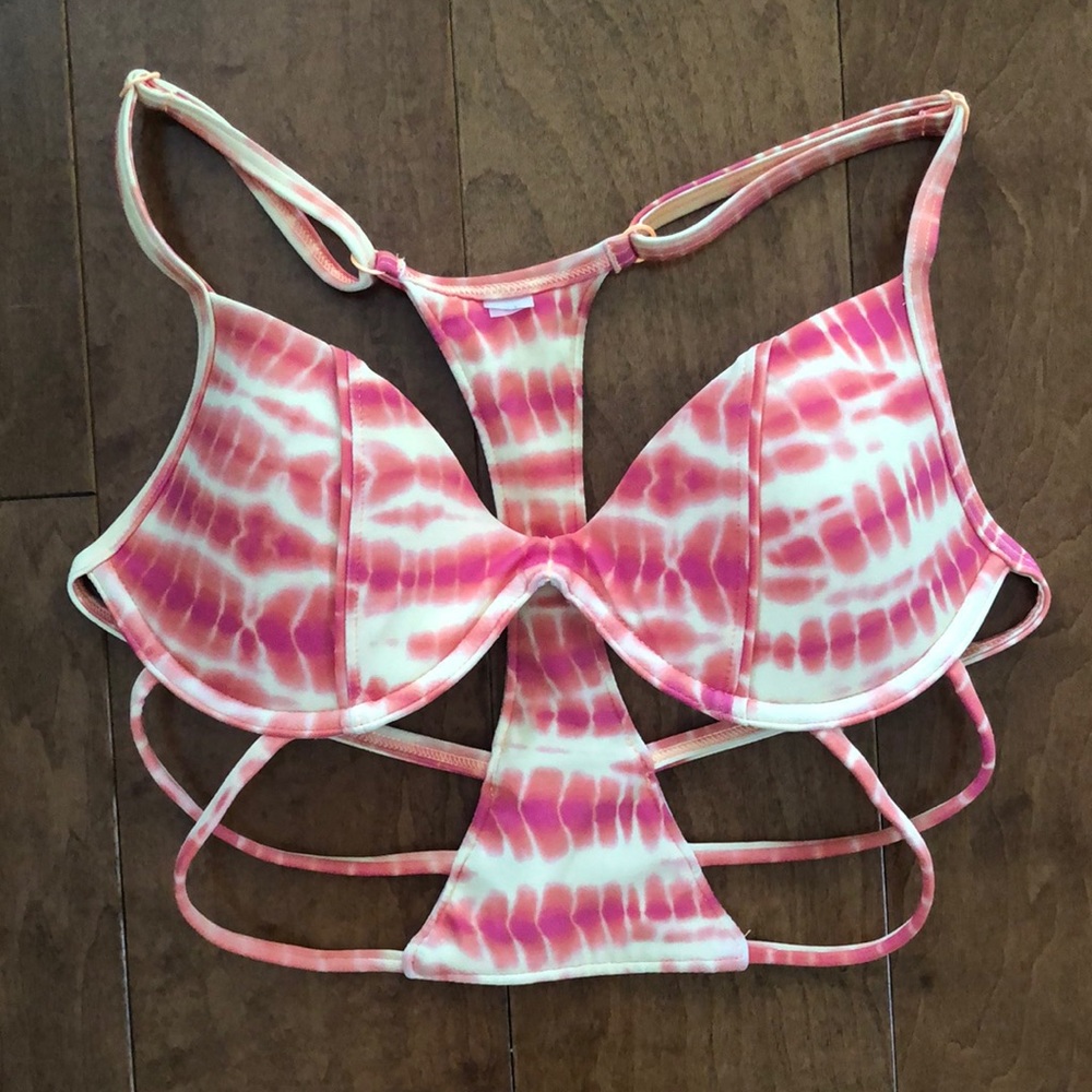 Victoria’s Secret Pink tie dye bikini top